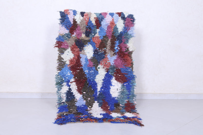 Moroccan Berber Rug - 2.5 X 4.7 ft Multicolor Handmade - Beni ourain rugs