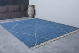 Blue Moroccan Beni ourain rug - Handmade Custom rug