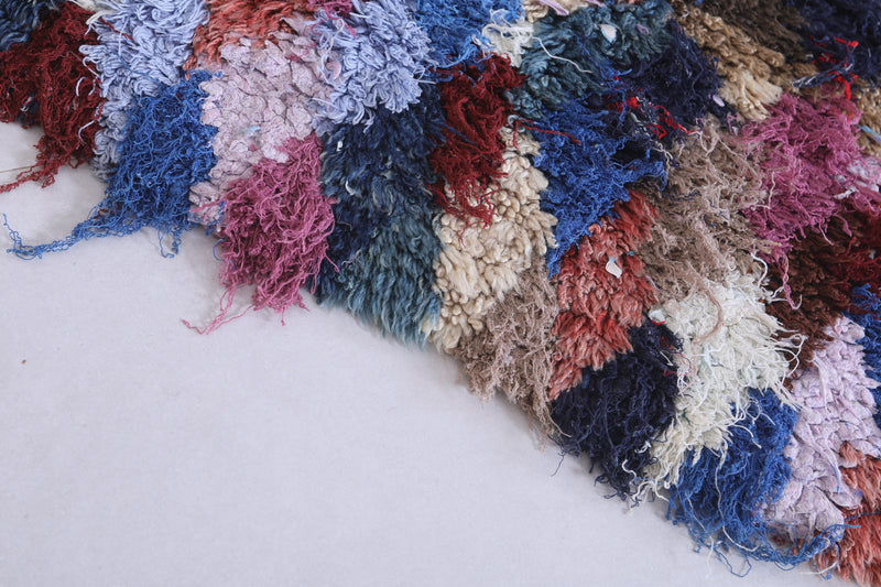 Moroccan Berber Rug - 2.5 X 4.7 ft Multicolor Handmade - Beni ourain rugs
