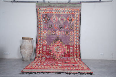Boujaad Moroccan Rug with Vibrant Motifs - 6.3 x 13.9 Feet - area rugs