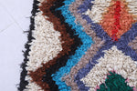 Moroccan berber rug 2.4 X 6.8 Feet - Boucherouite Rugs