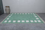 Custom striped Moroccan rug - Handmade Green Berber rug