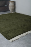 Beni Ourain green Moroccan rug - Custom Berber carpet