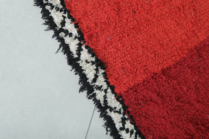 Bold Moroccan Rug 3.6 x 7.8 FT - Geometric Diamond Design - moroccan rug