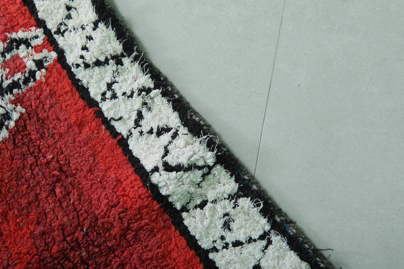 Bold Moroccan Rug 3.6 x 7.8 FT - Geometric Diamond Design - moroccan rug