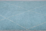 Blue sky Moroccan rug - Custom Beni ourain rug