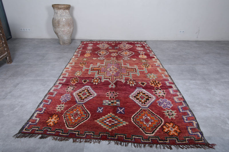 Moroccan Boujaad Rug 6.1 x 11.1 Feet – Handwoven Vintage Berber Carpet