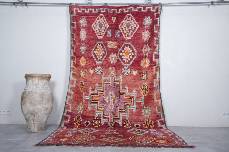 Moroccan Boujaad Rug 6.1 x 11.1 Feet – Handwoven Vintage Berber Carpet