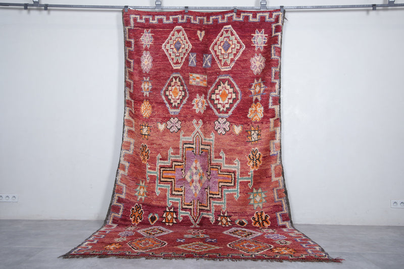 Moroccan Boujaad Rug 6.1 x 11.1 Feet – Handwoven Vintage Berber Carpet