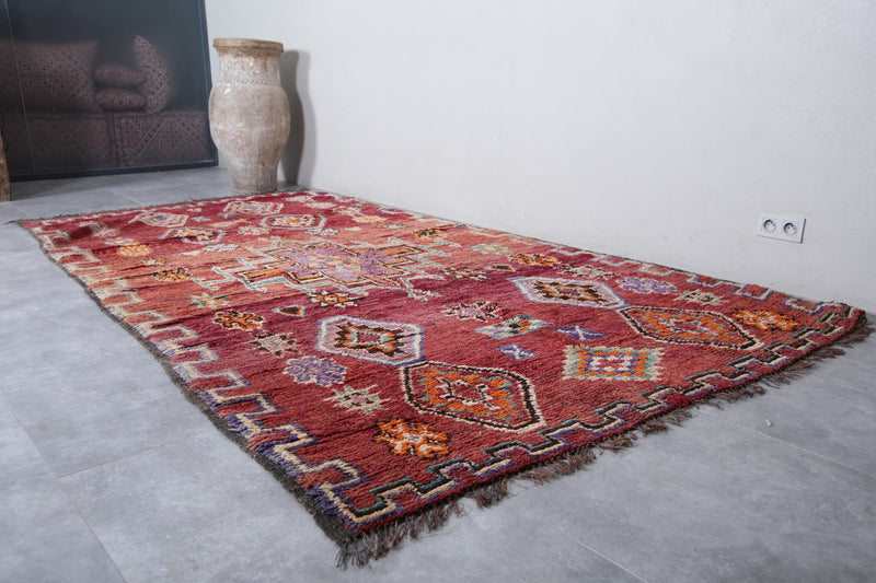 Moroccan Boujaad Rug 6.1 x 11.1 Feet – Handwoven Vintage Berber Carpet