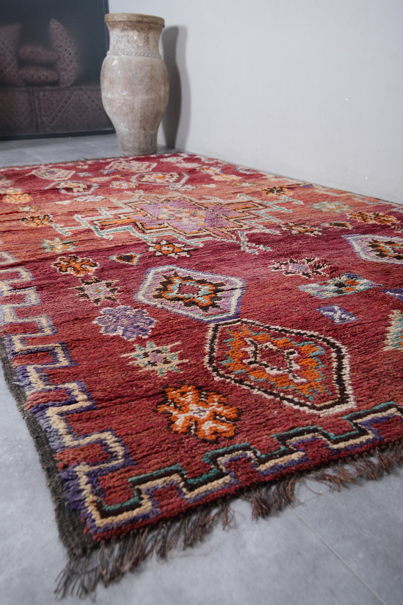 Moroccan Boujaad Rug 6.1 x 11.1 Feet – Handwoven Vintage Berber Carpet