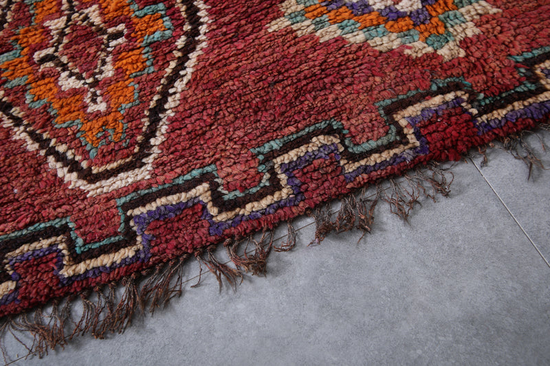 Moroccan Boujaad Rug 6.1 x 11.1 Feet – Handwoven Vintage Berber Carpet