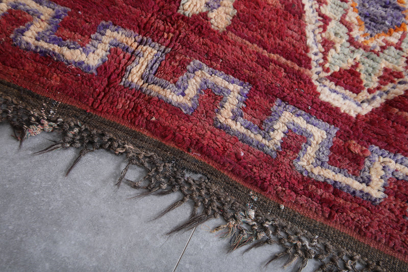 Moroccan Boujaad Rug 6.1 x 11.1 Feet – Handwoven Vintage Berber Carpet