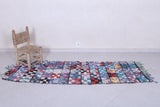 Moroccan berber rug 2.3 X 7.2 Feet - Boucherouite Rugs