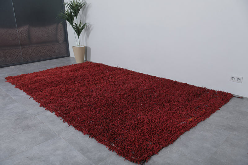 Moroccan Rug - Vibrant Red 6.5 x 11.5 Feet - moroccan rug
