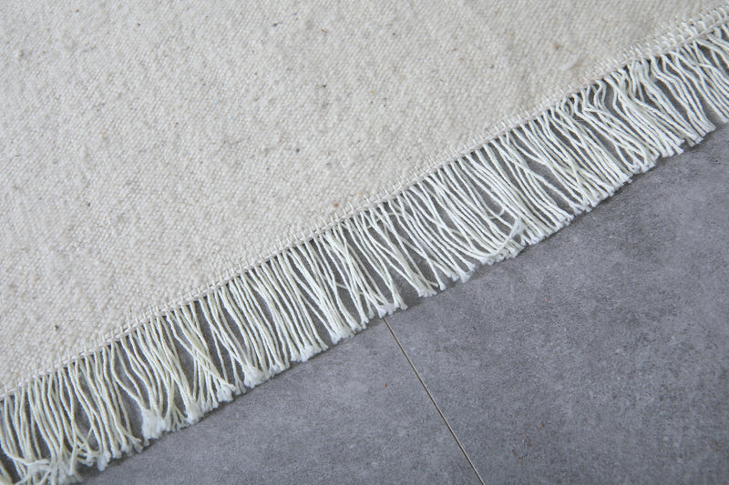 Moroccan Rug - Geometric Diamond Pattern 4.6 x 6.8 ft | Handwoven Wool - Flat woven rugs