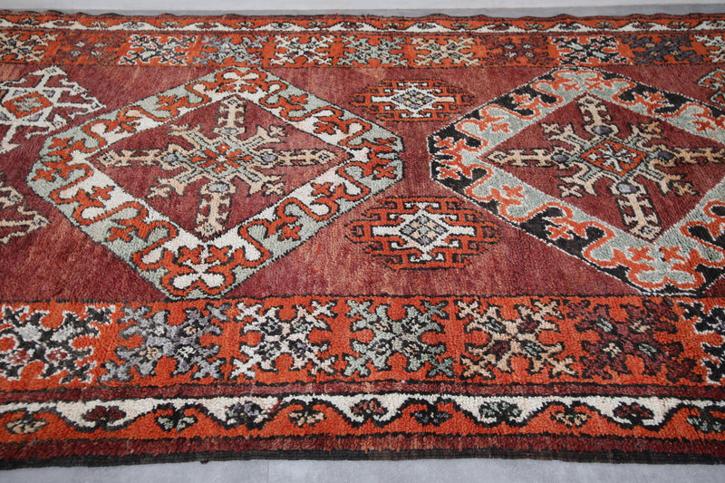 Moroccan Vintage Rug 6.7 x 12.7 Feet – Large Handwoven Berber Carpet - area rugs