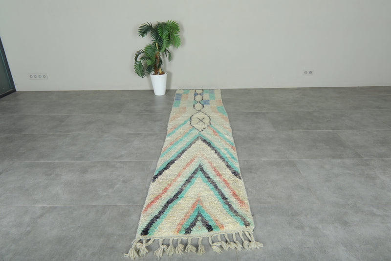 Handwoven Moroccan azilal runner rug - 2.2 ft x 10.1 ft