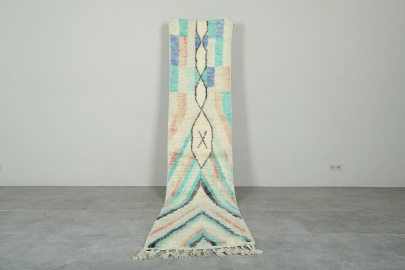 Handwoven Moroccan azilal runner rug - 2.2 ft x 10.1 ft