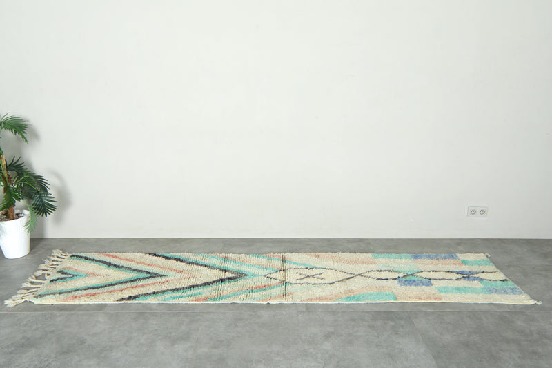 Handwoven Moroccan azilal runner rug - 2.2 ft x 10.1 ft