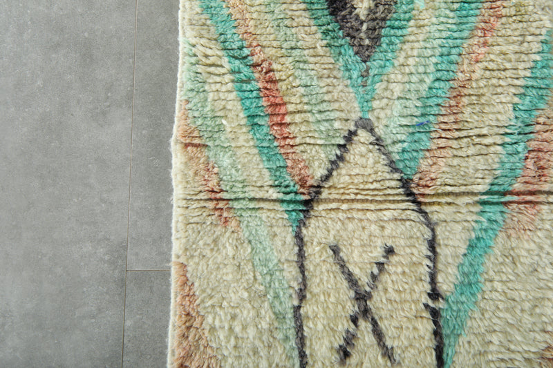 Handwoven Moroccan azilal runner rug - 2.2 ft x 10.1 ft