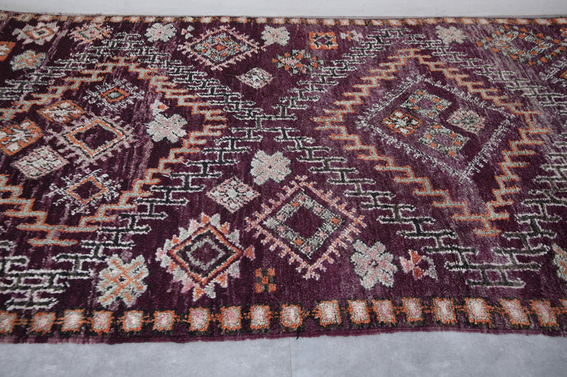 Moroccan Handmade Rug 5.8 x 9.9 Feet – Vintage Wool Berber Carpet - area rugs