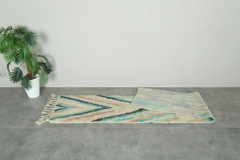 Handwoven Moroccan azilal runner rug - 2.2 ft x 10.1 ft