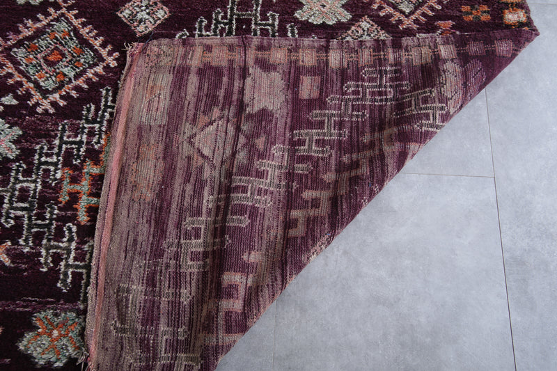 Moroccan Handmade Rug 5.8 x 9.9 Feet – Vintage Wool Berber Carpet - area rugs