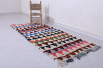 Moroccan berber rug 2.6 X 6.5 Feet - Boucherouite Rugs