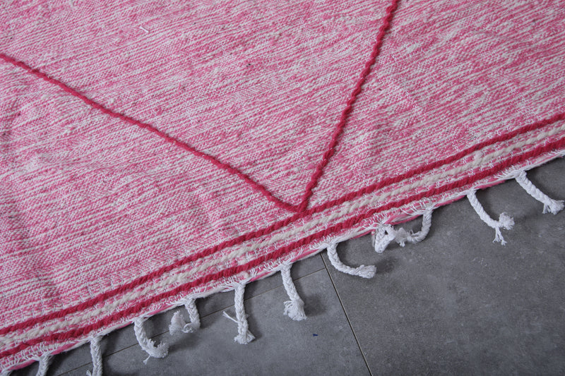Square Moroccan Rug - 9.9 X 9.9 Feet | Vibrant Pink Geometric Design