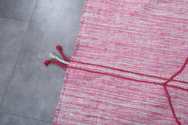 Square Moroccan Rug - 9.9 X 9.9 Feet | Vibrant Pink Geometric Design
