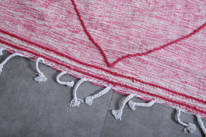 Square Moroccan Rug - 9.9 X 9.9 Feet | Vibrant Pink Geometric Design