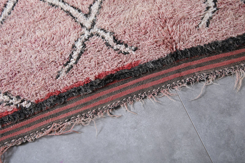 Boujaad Moroccan Rug with Diamond Patterns - 6.3 x 12 Feet - area rugs