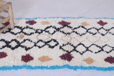 Moroccan berber rug 2.5 X 5.9 Feet - Boucherouite Rugs