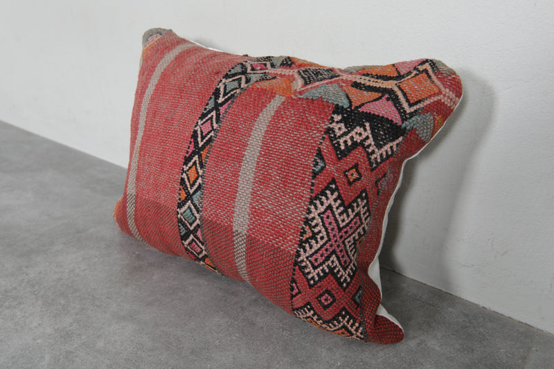 Handwoven Moroccan Kilim Pillow Cover – 14.9 inches x 19.6 inches - kilim pillow