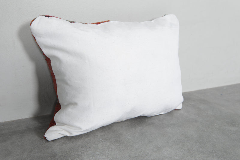 Handwoven Moroccan Kilim Pillow Cover – 14.9 inches x 19.6 inches - kilim pillow