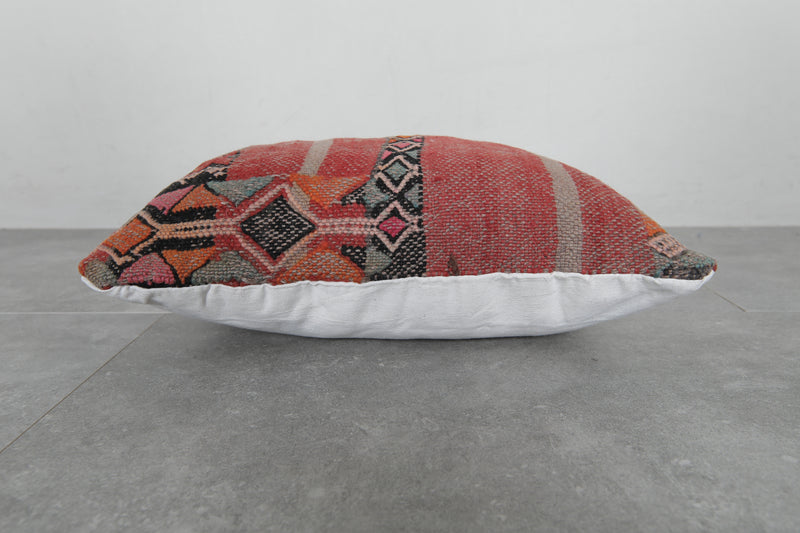Handwoven Moroccan Kilim Pillow Cover – 14.9 inches x 19.6 inches - kilim pillow