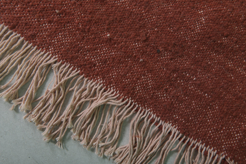 Moroccan Rug - 8 X 9 Feet | Rustic Handwoven Wool - Flat woven rugs