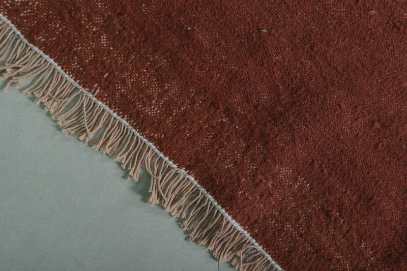 Moroccan Rug - 8 X 9 Feet | Rustic Handwoven Wool - Flat woven rugs