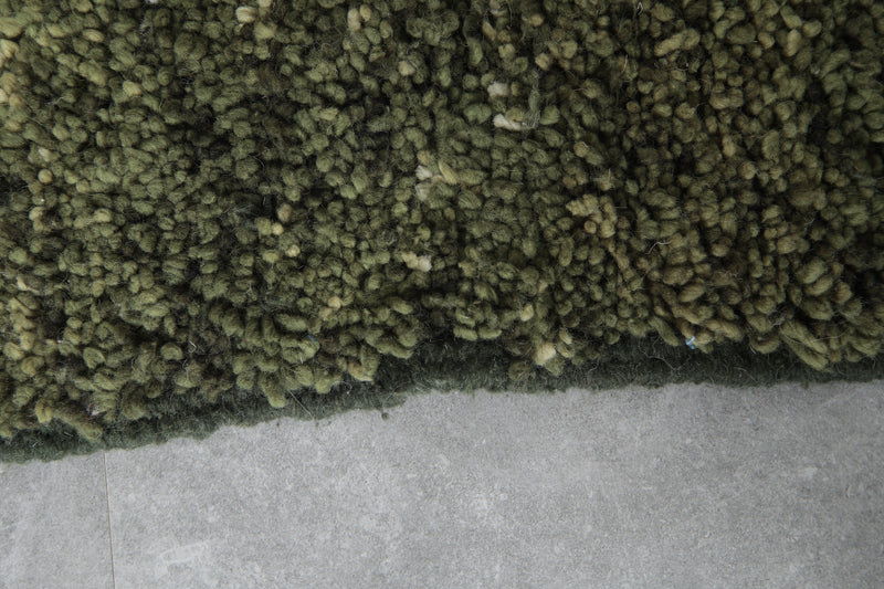 Green Hand-knotted rug 6 FT X 8 FT