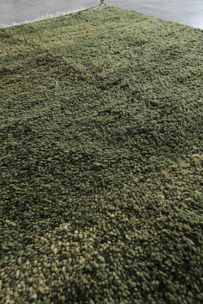 Green Hand-knotted rug 6 FT X 8 FT