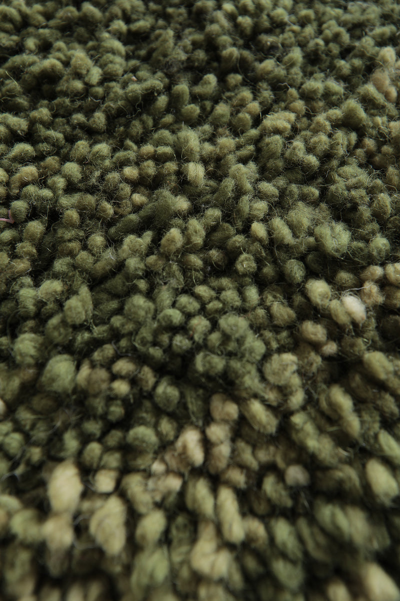 Green Hand-knotted rug 6 FT X 8 FT