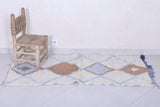 Moroccan berber rug 2.2 X 5.3 Feet - Boucherouite Rugs