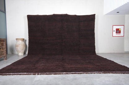 Custom Berber rug brown - Authentic handmade Beni ourain rug