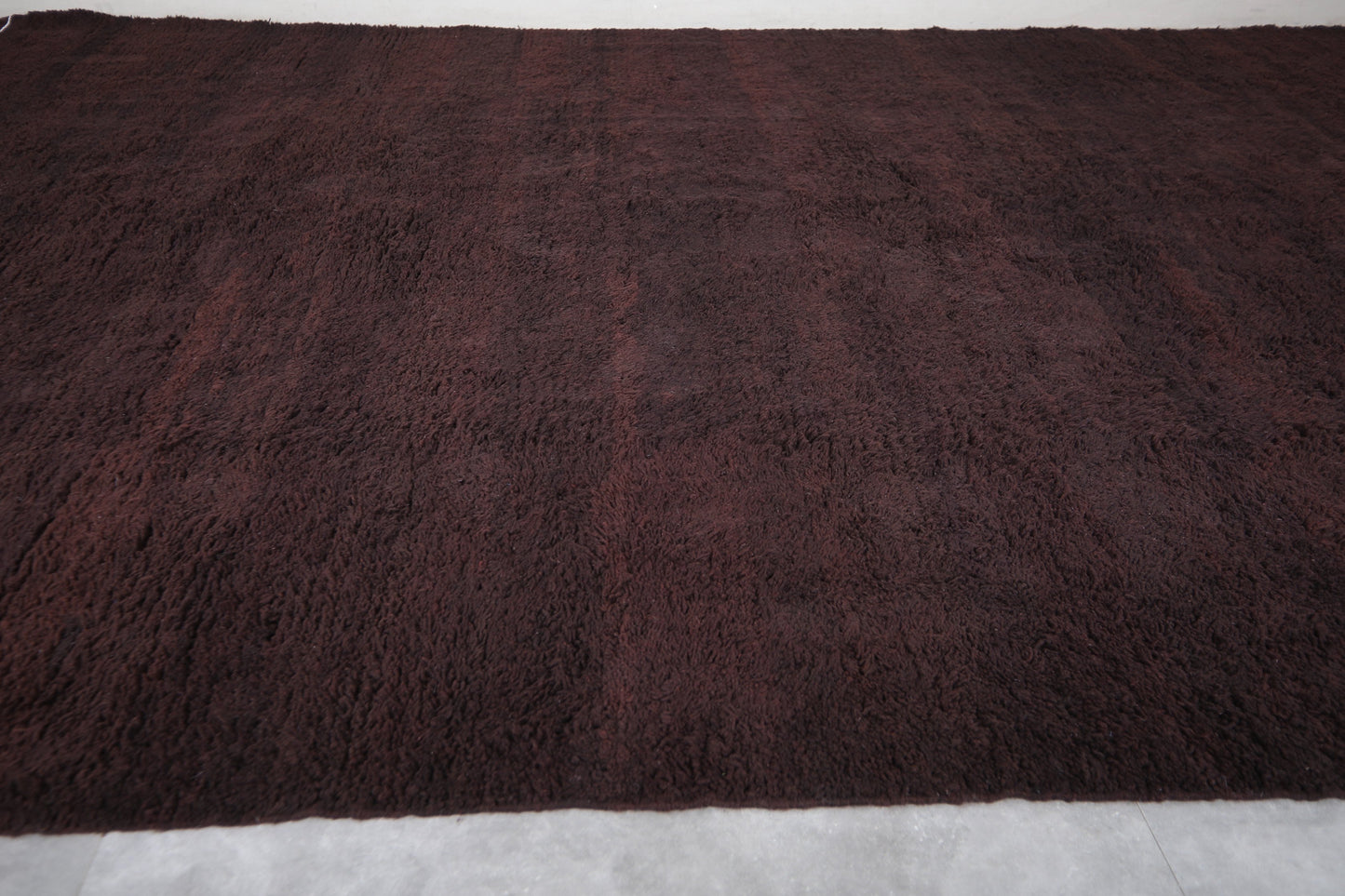 Custom Berber rug brown - Authentic handmade Beni ourain rug