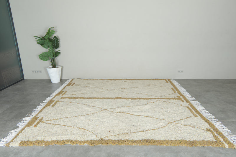 Handmade Moroccan wool rug - 9.1 FT X 9.5 FT