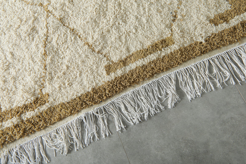 Handmade Moroccan wool rug - 9.1 FT X 9.5 FT