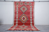 Moroccan berber rug red 5.6 X 10.4 Feet