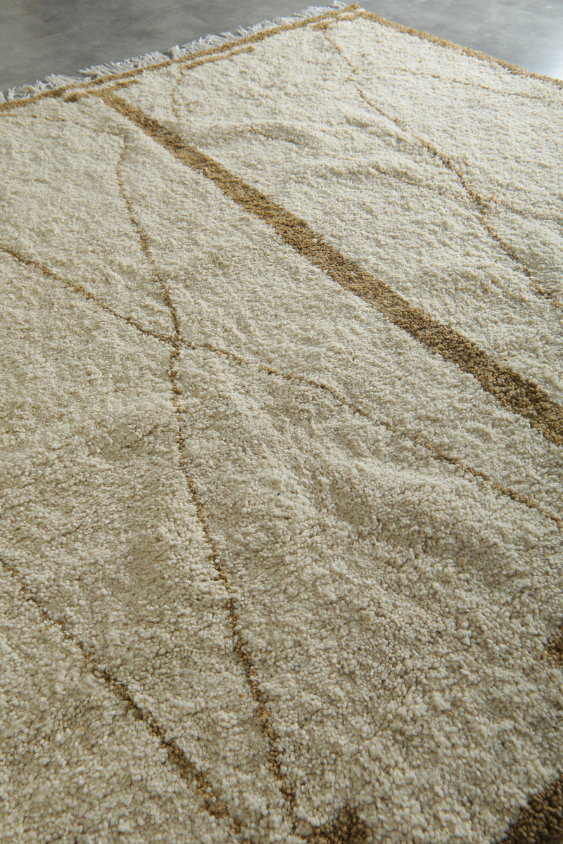 Handmade Moroccan wool rug - 9.1 FT X 9.5 FT