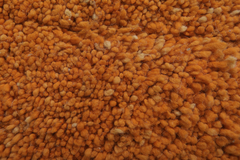 Orange Moroccan rug - 2.1 x 3.4 ft | Vibrant handcrafted accent